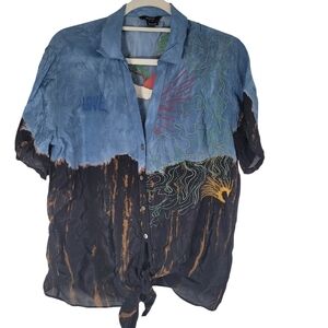 Desigual Top Shirt Small LOVE